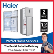Haier 448L (HRF-IV498H) 2 Door Twin Series Inverter Technology Glass Top Mount Freezer Refrigerators