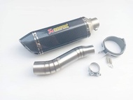 ชุดท่อสลิปออน CBR300 สลิปออน CBR250 สลิปออนCB300F+AK14นิ้วเคฟล่า