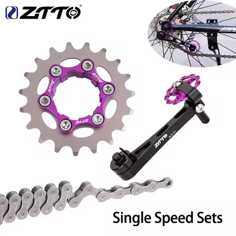 ZTTO MTB Single Speed Cassette Cog Bicycle 1 Speed Set Sprocket Gear 16T 17T 18T 19T 20T 21T 22T 23T