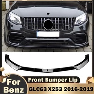 Lower Shovel for Mercedes-Benz GLC63 X253 2016 2017 2018 2019 Pre-facelift Front Bumper Splitter Spo