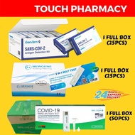 (CHEAPEST PHARMACY) GENFARM/ NEWGENE/ EAGLE BIO/ RAYCUS/ STANDARD Q  NASAL &amp; SALIVA Covid-19 RTK Test Kit 25 / 20 KITS