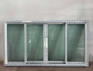 หน้าต่างบานเลื่อน อลูมิเนียม 4ช่อง 108.5 x 200