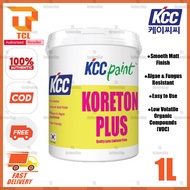 1Litre KCC Koreton Plus 9145 Brilliant White 7L (Interior Wall & Ceiling Emulsion Paint) Cat Dinding