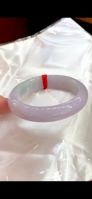 冰種玉鐲 天然翡翠玉鐲 A玉 手鐲 • 冰種粉紫翡翠福鐲
