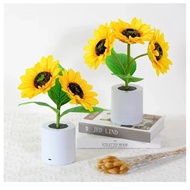 USB Rechargeable Light Sunflower LED Nightlight Besides Bedroom Lamp Table Lamp Kids Gift Home Party