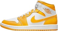 Women's Jordan 1 Mid White/University Gold-White (BQ6472 117) - 8