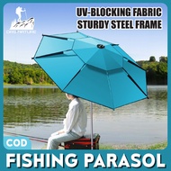 Das Nature™ Payung Mancing Big Fishing Umbrella Adjustable Beach Sun Shade Payung Besar Khemah Campi