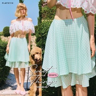 FLAT2112 FF0975 : SWEET THINGS MIDI SKIRT Flared Fashion