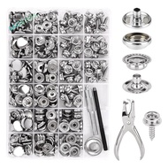 Canvas Snap Kit Marine Grade Stainless Steel Snaps,Screw Snaps,Boat Cover Snaps,Carpet Snap Kit with