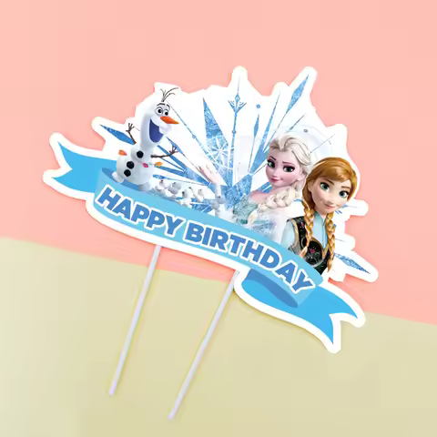 Disney Elsa Frozen Birthday Decorations Frozen Queen Children's Favorite Baby Bath Party Supplies An