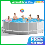 Intex | Intex Prism Round Frame Pool Set + Water Filter Pump