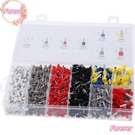 FOREVER 1800Pcs Wire Ferrules Terminals, 8 Sizes AWG 22-7 Ferrules Terminals Set, with Storage Box F