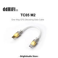สายเคเบิลถอดรหัสข้อมูล DD ddHiFi TC05 M2 USB-C 2.0 ถึง USB-C OTG สามารถใช้สำหรับการชาร์จฉุกเฉินได้ ค