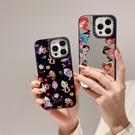 Fashionable mirror case suitable for iPhone 15 Pro MAX 11 12 13 14 Pro MAX shock absorber X XS XR MAX 7 8 high-quality trendy brand photo frame princess witch phone case