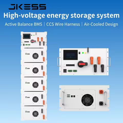 JKESS HV-BC150L 128S 192S 256S High Voltage Master and Slave Battery Box Kit CAN/RS485/WIFI LiFePO4 