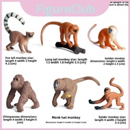 Jungle Pvc Animal Figures Collection With Gorilla And Monkey Toys For Childrens And Gift Play