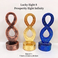 Lucky eight 8 prosperity eight 8 Display (Gold) (Blue) (Bronze)