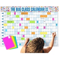 The Big A## Big Class School Year Dry Erase Wall Calendar August 2025 to June 2026 – Year-at-a-Glanc