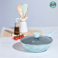 Emerald Hill x La Gourmet Collection - 28cm Ceramic Wok w/ Glass Lid