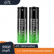 GTL 18650 9900mAh 3.7V lithium-ion flashlight rechargeable battery