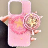 Ancient Anime Cartoon Variety Sakura Voice Changer Magnetic Bracket Suitable for Apple 16promax Phon