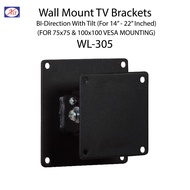 TV Wall Mount &amp; Brackets - WL-305  LCD Wall Bracket - Support most 19” – 28”  TV LCD/LED panel