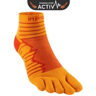 Injinji Ultra Run Mini Crew Flip-flops - Desert Orange - S