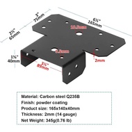 Multi-Type Metal Column Beam Connector Heavy-Duty Cross Beam Bracket Deck Support Beam Bracket for W