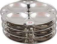 Jain Stainless Steel 4 Plate Idly Stand | Idli Maker| Idli Stand with Holes for 7.5 Ltr Prestige Pre
