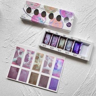 Kuretake Solid Granulating Watercolor Set 5 Colors Professional Layered Water Color s For ing Art Su
