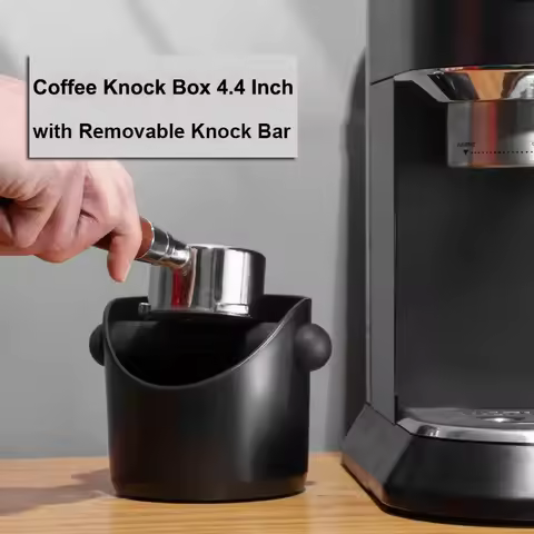 Coffee Powder Barrel Knock Box with Detachable Knock Bar Coffee Utensil Trash Can Restaurant Cafe Ho