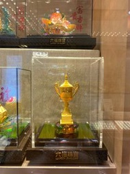 六福黃金擺件(壽桃，榮休之喜，一帆風順)