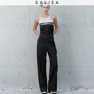 SALISA - JUMPSUIT Black Granite (belt separate) จั๊มสูทเกาะอก (เข็มขัดซื้อแยก) *PRE-ORDER 3 WEEKS XS