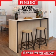 [READY STOCK] FINSSO: 120cm x 40cm MYSEL Kitchen Island Bar Table / Dining Table/ Meja Makan ONLY