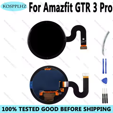 100% Tested AMOLED LCD Screen For Amazfit GTR 3 Pro GTR 3 Watch Display Touch Screen and Digitizer F