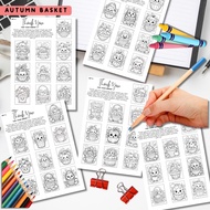 Autumn Basket | Coloring Page | 50 pages 120gsm paper | 80gsm | A5 size