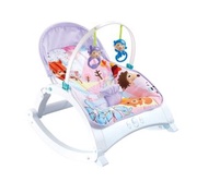 嬰兒搖椅，嬰兒床，嬰兒椅，帶懸掛玩具可刺激嬰兒的觸覺，便攜式音樂嬰兒搖籃和軟墊安全帶（多色選擇）