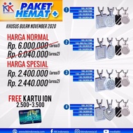 paket hemat keluarga 4 kalung kk liforce