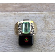 cincin batu zamrud colombia asli