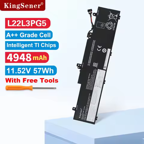KingSener L22L3PG5 Laptop Battery for Lenovo ThinkPad E14 G5 E16 Gen 1 L22B3PG5 L22C3PG5 L22D3PG5 L2
