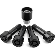 Lockable Wheel Rim Locks Bolt M14 X 1.5 Replace 0019901707 Fit for Mercedes-Benz C300 C43 AMG C63 AM