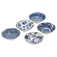 Saikai 西海陶器 有田燒染錦繪變小缽碗組 5入  12.5 x 4cm 250ml  1盒
