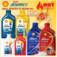 100% ORIGINAL 4T SHELL ADVANCE LONG RIDE POWER 10W40 15W50 20W40 15W40 SAE40 MINYAK HITAL ENGINE OIL motor