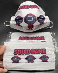 魷魚主題遊戲卡通口罩(成人)