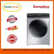 EuropAce EFW 9101Y 10KG FRONT LOAD WASHING MACHINE - 10 YEARS MOTOR WARRANTY