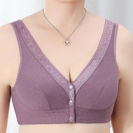 Soft Cotton Bra Big Size 36-46 Cup B C Attachable Foam Pads Wireless Push Up Bras Bralette