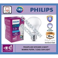 Philips Led Bulb Mycare 6W / 6 Watt White Philips Please Order