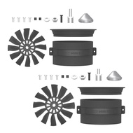 [mcfsnzwtxz1bw] 64mm Edf Duct Fan Brushless Motor Ducted Fan RC Plane DIY Accs Spare Parts Propeller