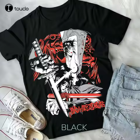Hot! Ninja Scroll Kagero Moon Jubei Anime Manga Tshirt T-Shirt Tee All Sizes Christmas Gift Streetwe