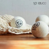 A13- (3枚入) 烘乾球 除濕球 羊毛球 乾衣機 防靜電 除皺防纏 吸附衣物絨毛屑線頭 可重複使用